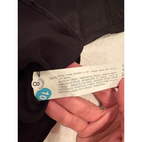 Zara small black cropped blouse - Picture 3 of 6